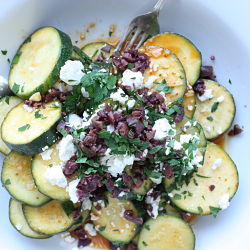 Zucchini Salad with Feta & Harissa