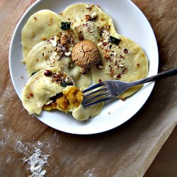 Pumpkin Ravioli with Sage