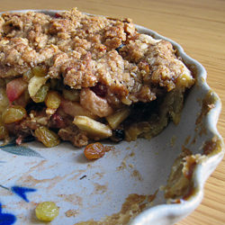 Apple/Pear/Cranberry Crumb Pie