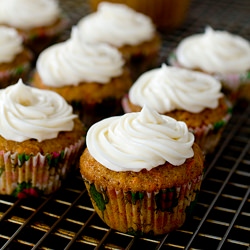 Mini Carrot Spiced Cupcakes