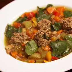 Meatball Soup for a Cold Day