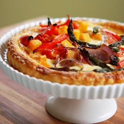 Roasted Vegetable Quiche