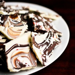 Swirly Chocolate-Peppermint Bark