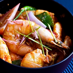 Assam Curry Prawns