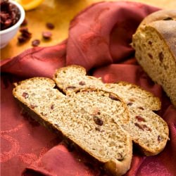 Yeasted Cranberry Bread