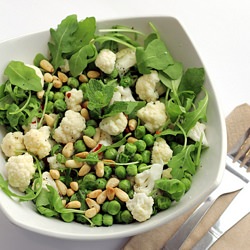 Peas, Cauliflower and Rocket