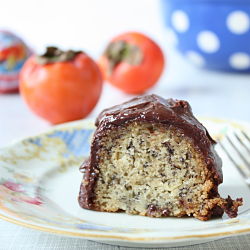 Banana Cake with Chocolate Icing