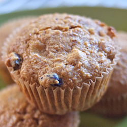 Chunky Banana Bran Muffins