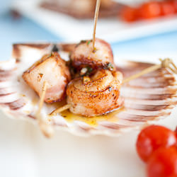 Scallops with Prosciutto