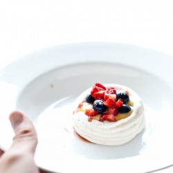 Passionfruit Curd Pavlova