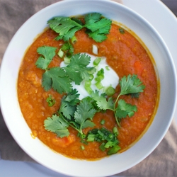 Coconut Red Lentil Soup