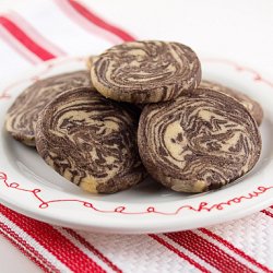 Chocolate PB Marble Cookies