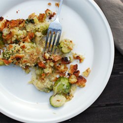 Brussels Sprouts & Shallot Gratin