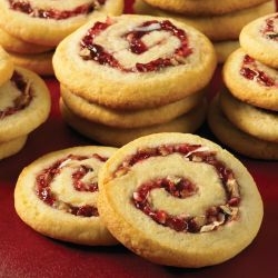 Raspberry Pinwheel Cookies