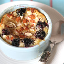 Blackberry & Almond Clafoutis