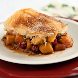 Apple-Cranberry Strudel Pie