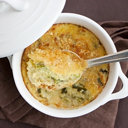 Potatoes and Zucchini Flan