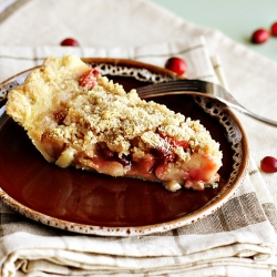 Apple Cranberry Crumble Tart