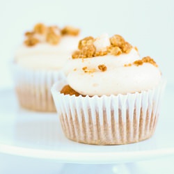 Pumpkin Cupcakes w/ Crumble