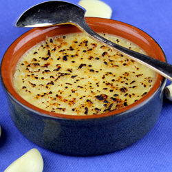 Roasted Garlic Creme Brulee