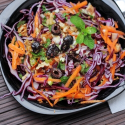 Red Cabbage, Carrots and Olives