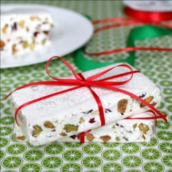 Cranberry-Pistachio Torrone