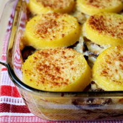 Polenta Lasagna with Mushroom Sauce