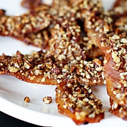 Maple Pecan-Crusted Bacon