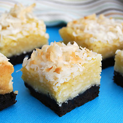 Black-Bottom Coconut Bars