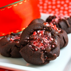 Chocolate-Peppermint Thumbprints