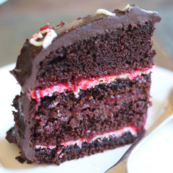 Chocolate and Cranberry Layer Cake