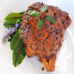 Gammon Glazed with Brandy and Coke