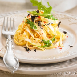 Tagliatelle with Truffle and Salmon