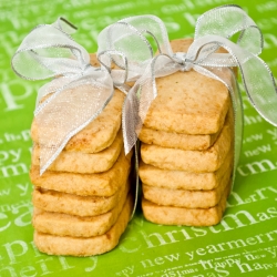 Coconut Vanilla Lime Shortbread