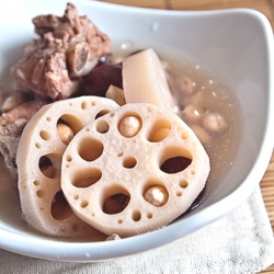 Lotus Root and Peanut Soup