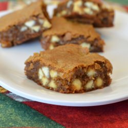 Gingerbread Chocolate Blondie