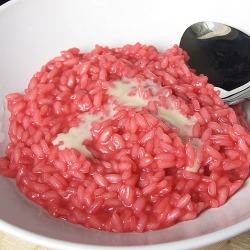 Risotto with Beet and Franciacorta