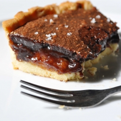 Dark Chocolate Banana Tart