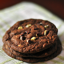 Chocolate Mint Chip Cookies