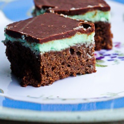 Delicious Crème de Menthe Brownies