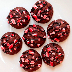 Chocolate Peppermint Crunch Cookies