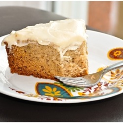 Banana Cake with Cream Cheese Icing