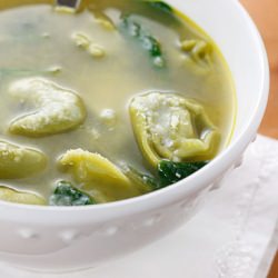 Spinach Tortellini en Brodo