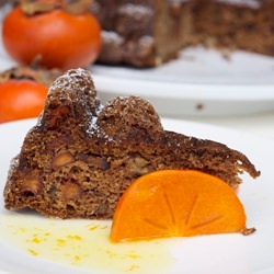 Persimmon Cake w/ Citrus Glaze