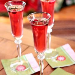 Cranberry Lime Bellinis