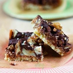 Chocolate-Glazed Toffee Bars