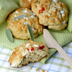 Feta, Sage & Peppadew Scones