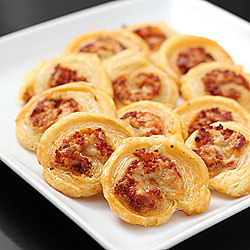 Pepperoni and Asiago Pinwheels