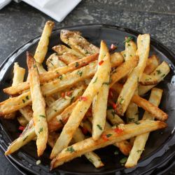 Baked French Fries Chile Cilantro