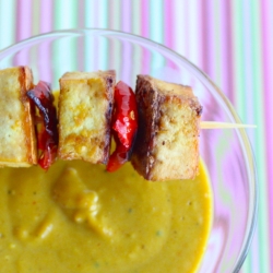 Tofu Satay with Curry Sauce